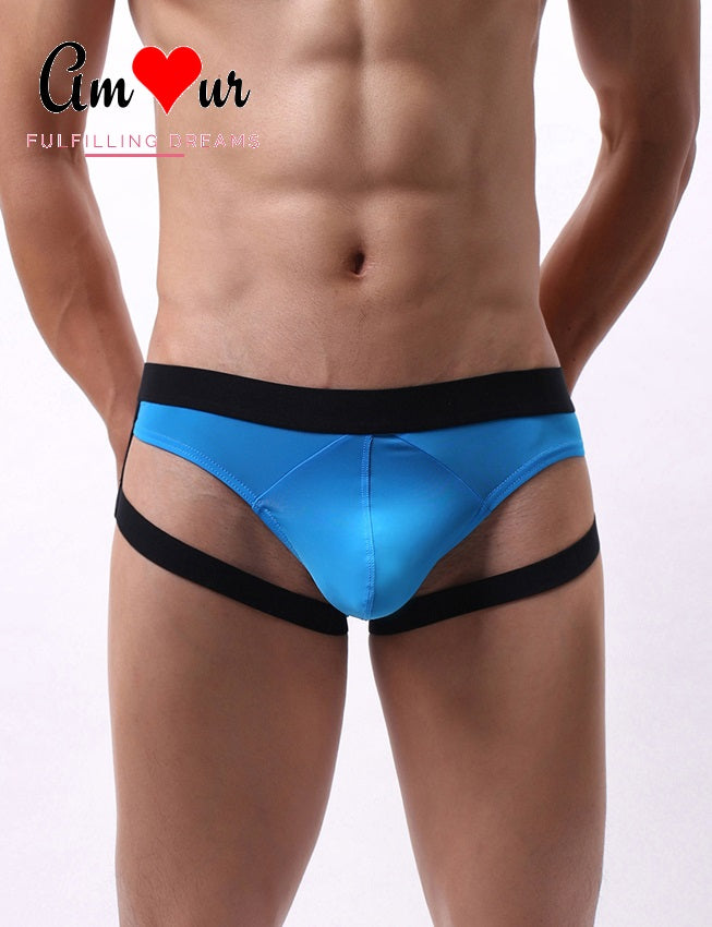 men's ice silk leg rings brief