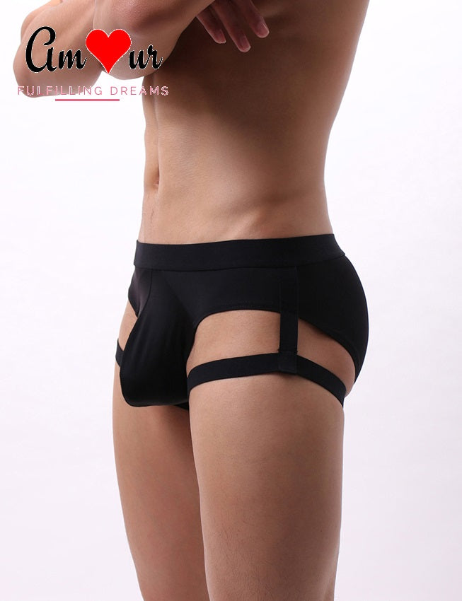 Men's Ice Silk Leg Rings Briefs