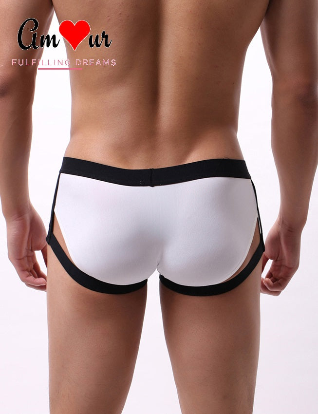 Men's Ice Silk Leg Rings Briefs