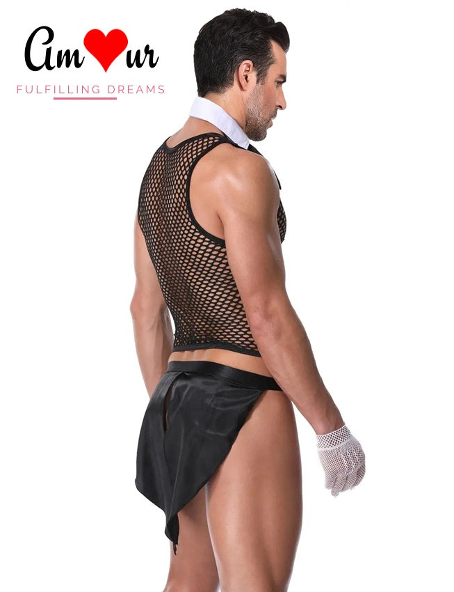 sexy male lingerie backview