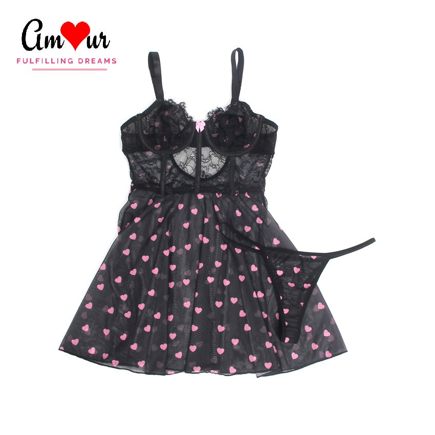 Hearts-A-Flutter Sexy Babydoll Dress