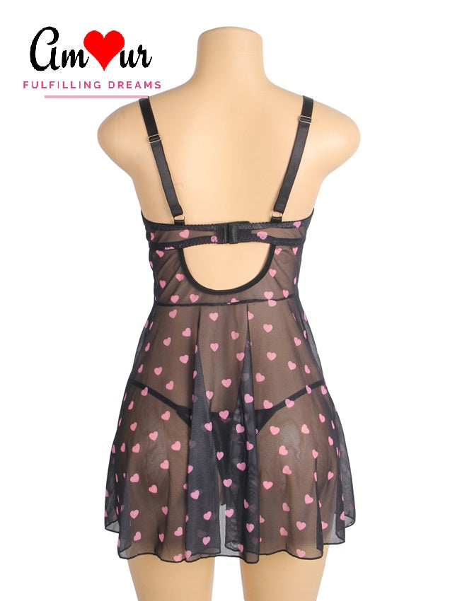 Hearts-A-Flutter Sexy Babydoll Dress