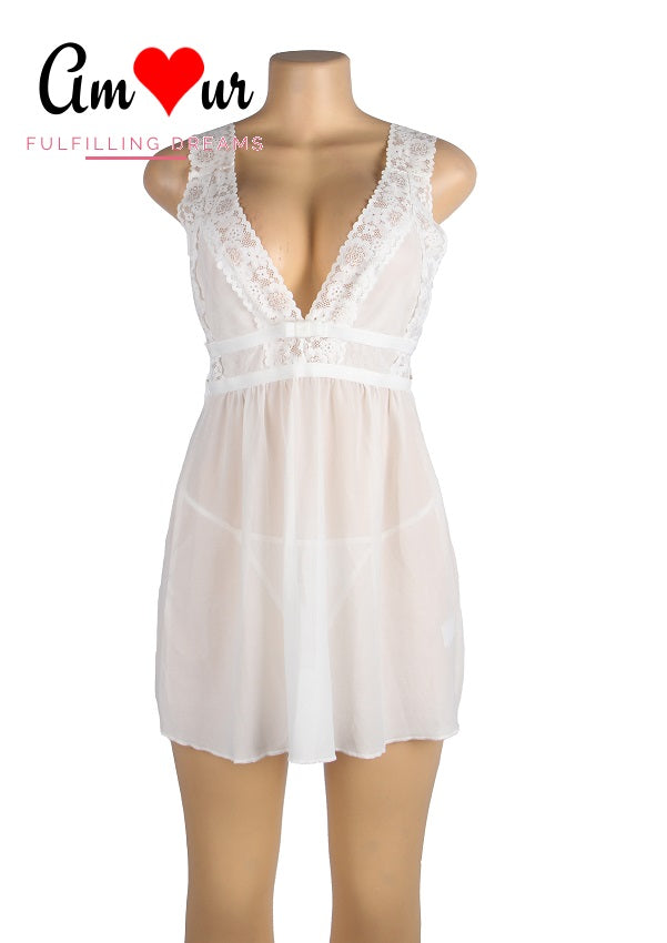 white lace babydoll actual dress