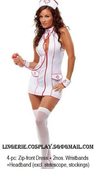 CLEARANCE! Sexy Nurse Babydoll Costume Lingerie  Amour Lingerie