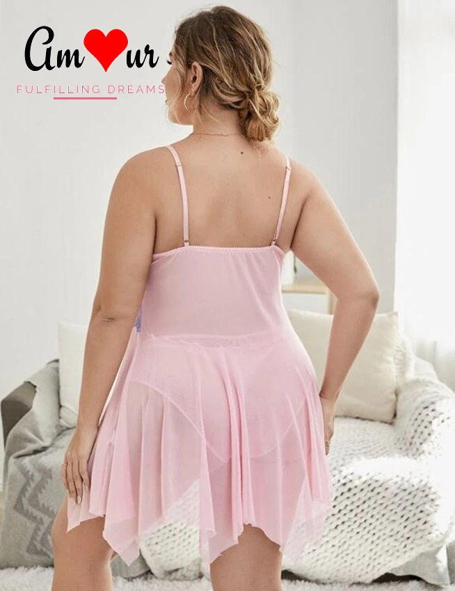 Playful Flyaway Handkerchief Sexy Chemise