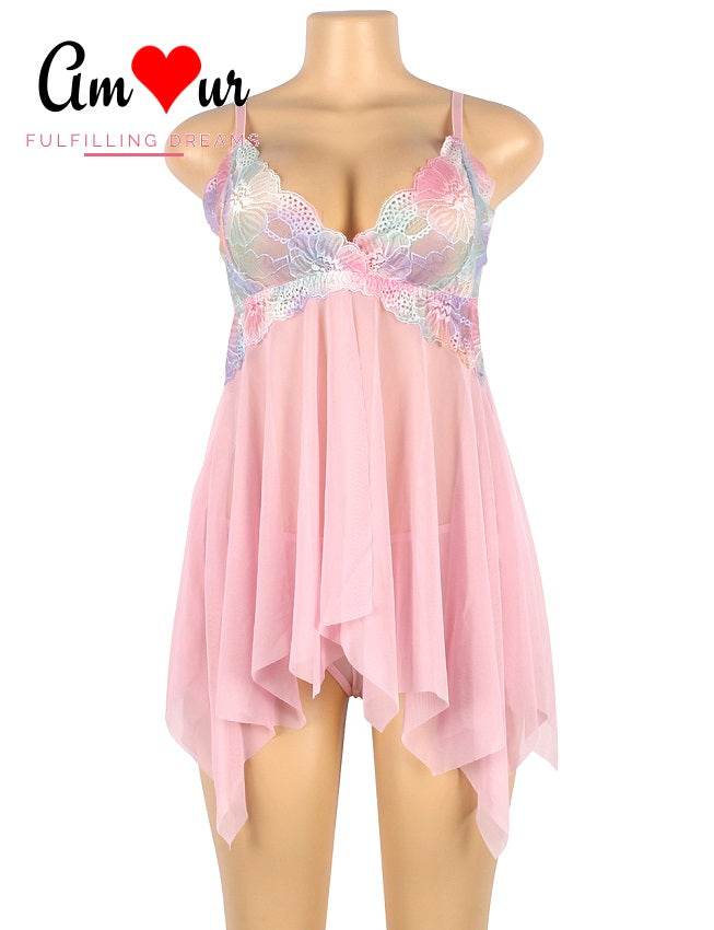 Playful Flyaway Handkerchief Sexy Chemise