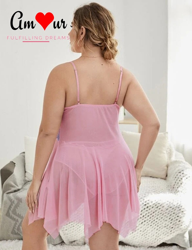 Playful Flyaway Handkerchief Sexy Chemise
