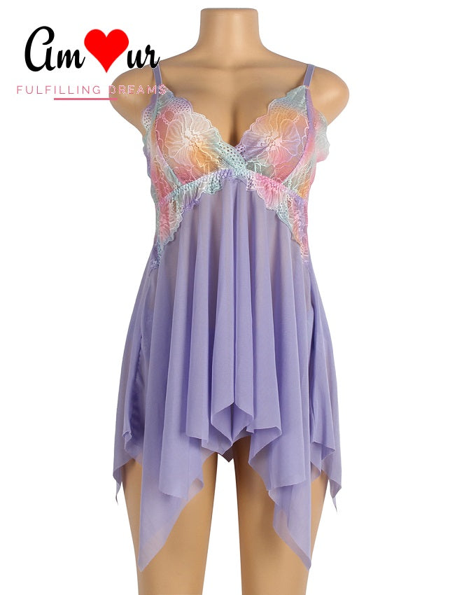 Playful Flyaway Handkerchief Sexy Chemise