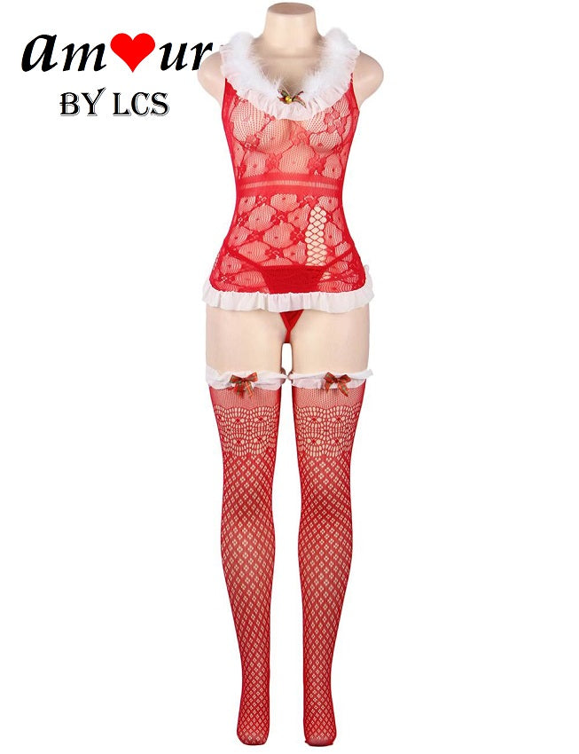 Ultra Sexy Christmas Reindeer Mini Babydoll