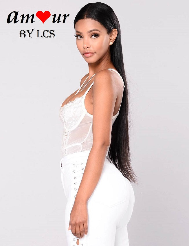 white lace teddy bodysuit
