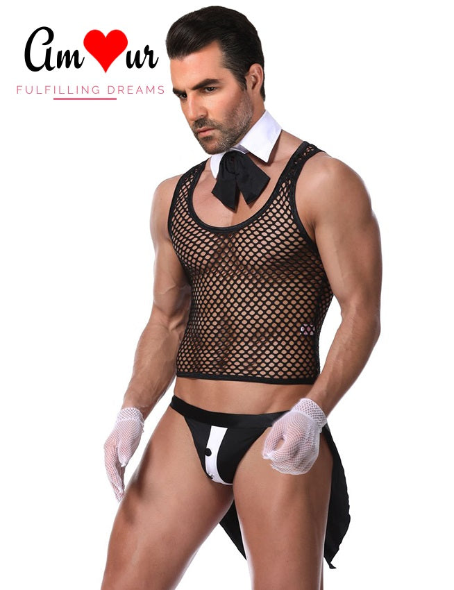 sexy waiter tuxedo lingerie