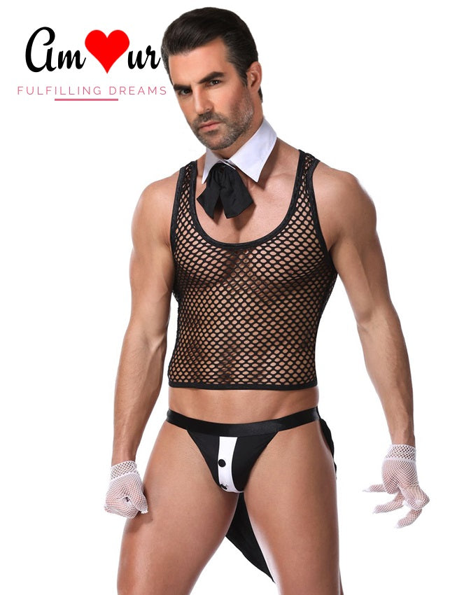 sexy male waiter uniform