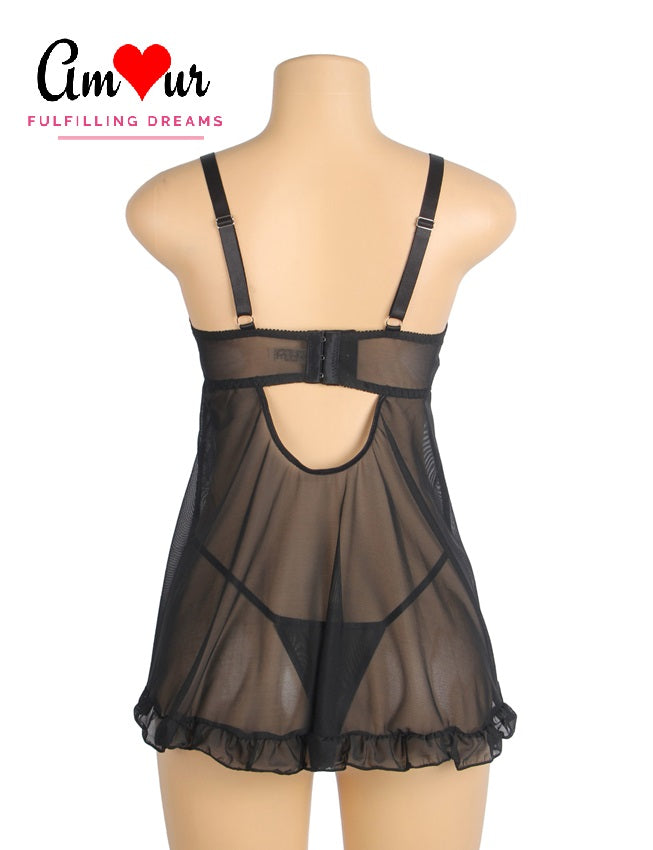 Romantic Whisper Lace Babydoll