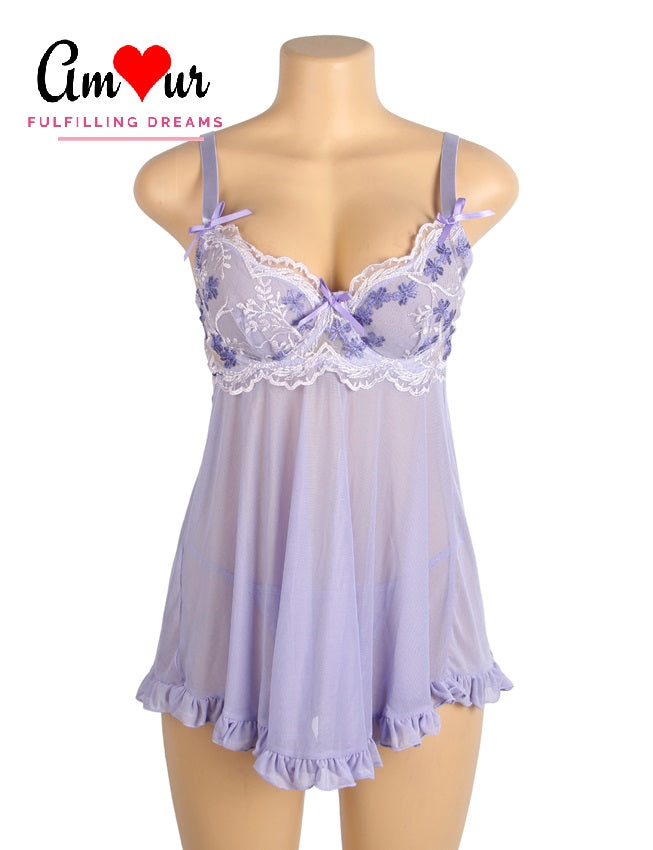Romantic Whisper Lace Babydoll