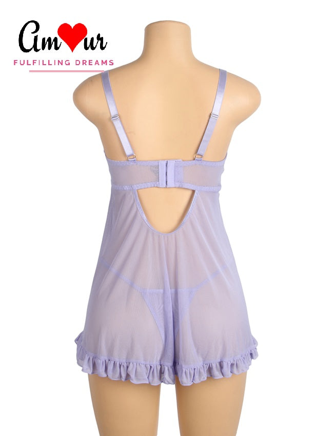 Romantic Whisper Lace Babydoll