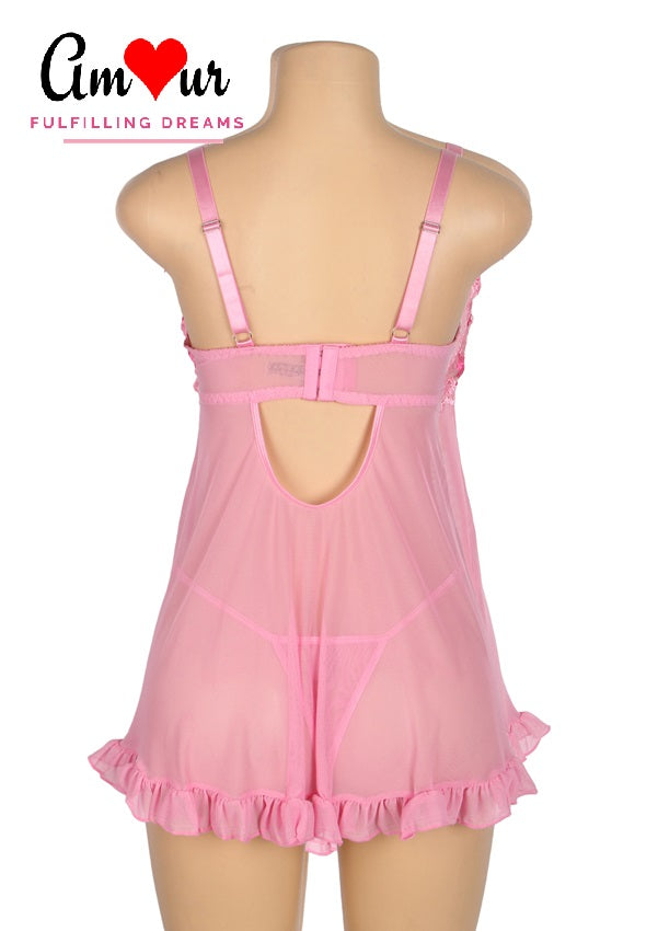 Romantic Whisper Lace Babydoll