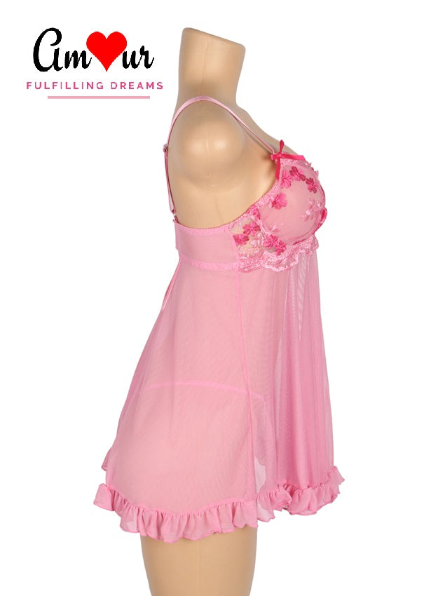 Romantic Whisper Lace Babydoll