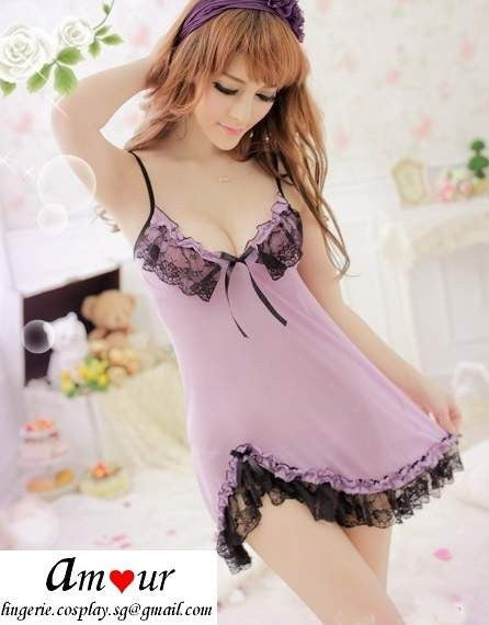 [sexy lavender babydoll] - AMOUR Lingerie