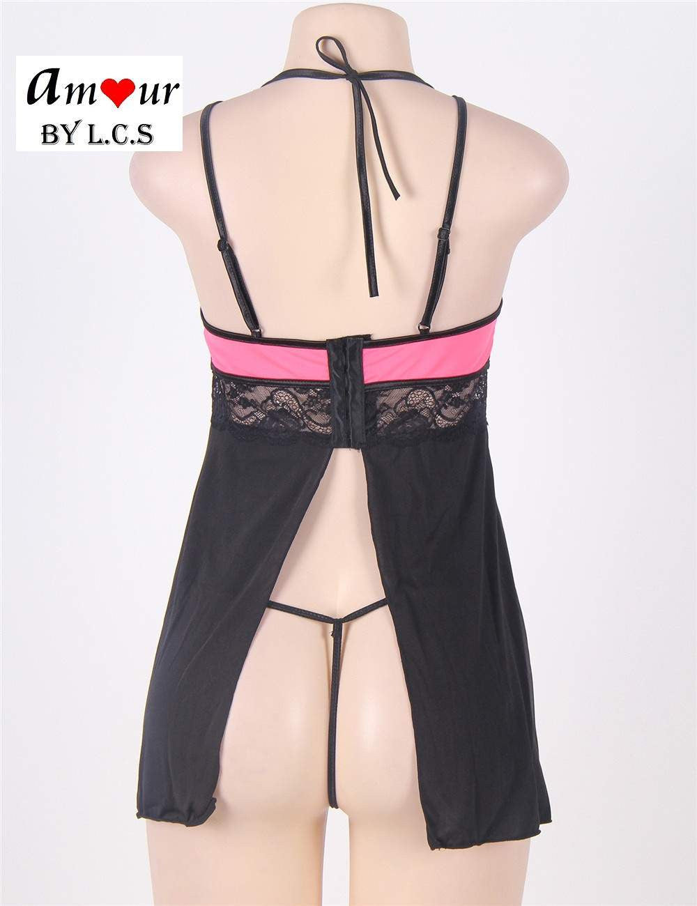 [purple openback babydoll on mannequin] - AMOUR Lingerie
