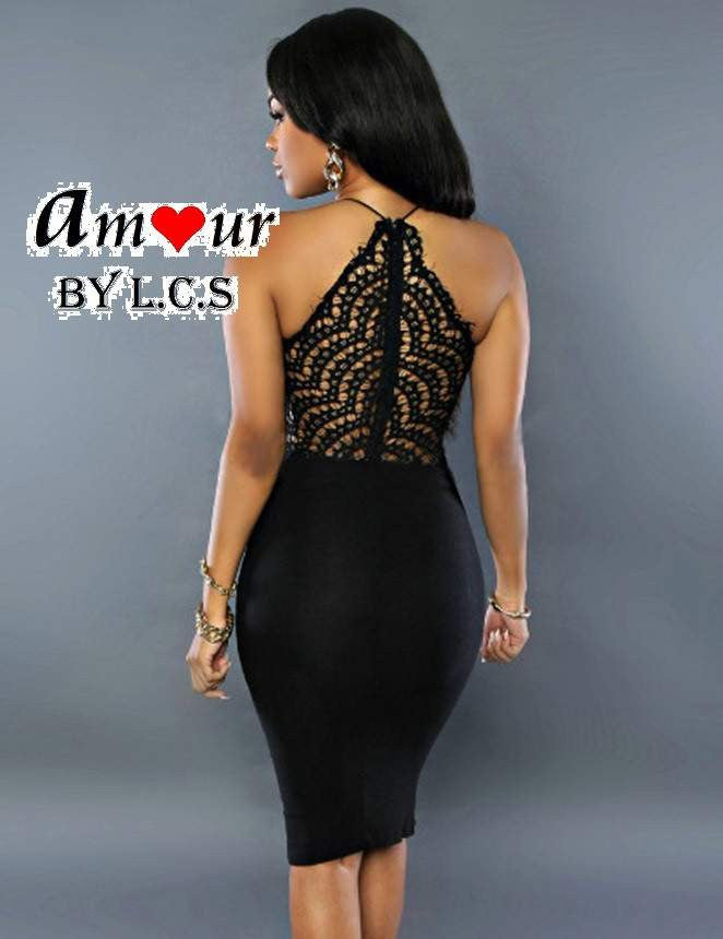 [glitter halterneck party dress] - AMOUR Lingerie