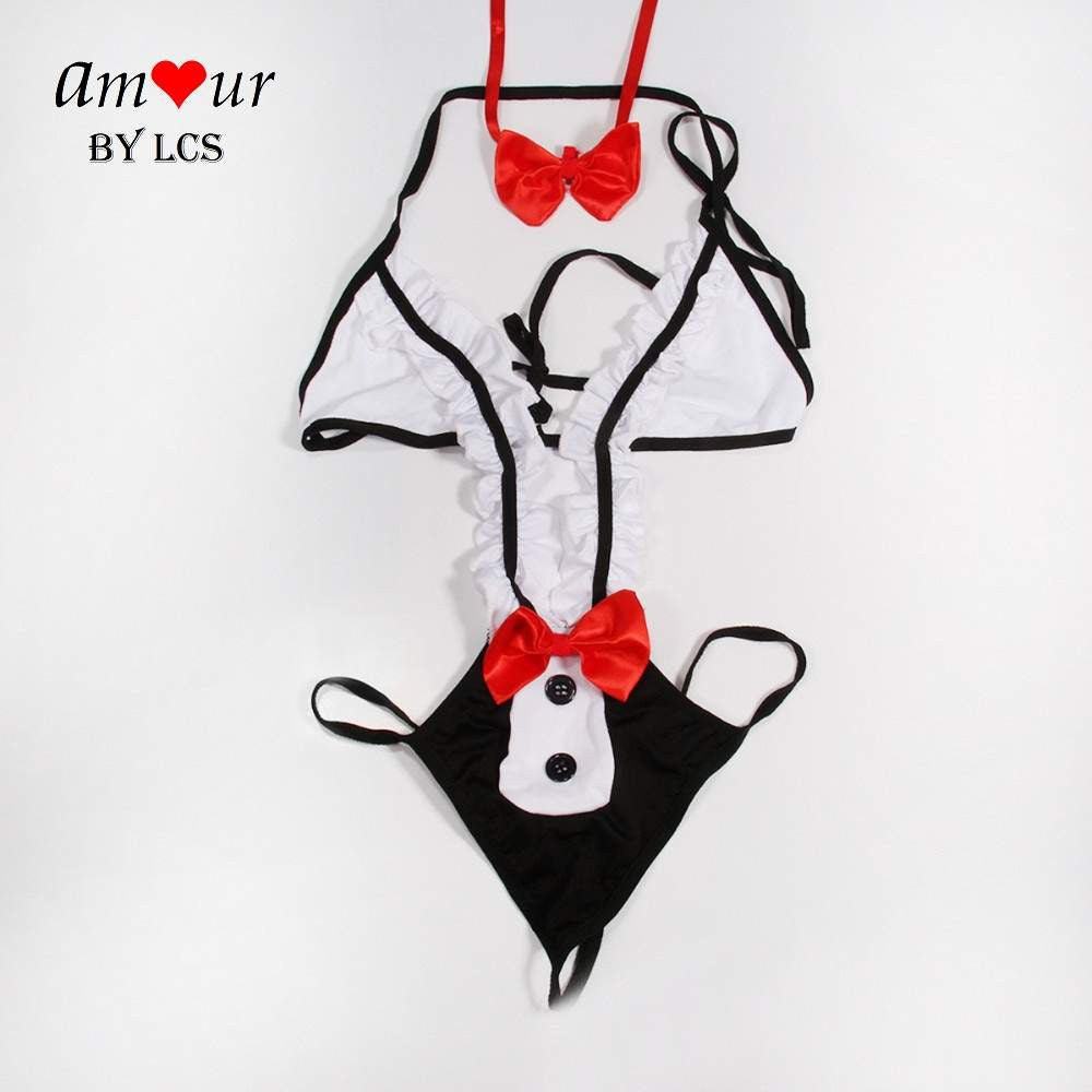 Sexy Waitress Tuxedo Teddy Lingerie Amour Lingerie Sexy Waitress Tuxedo Teddy Lingerie Amour Lingerie