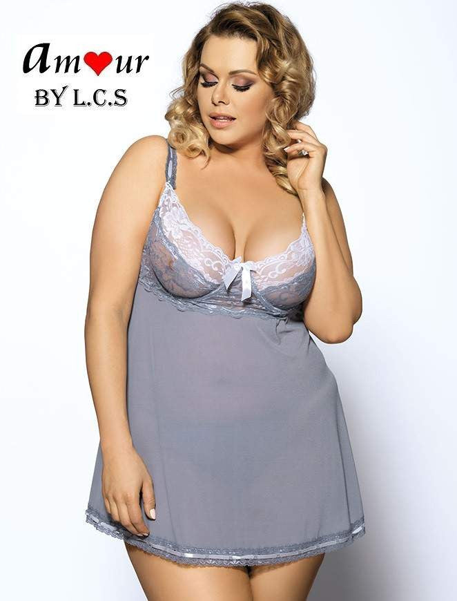 [sexy plus size lace babydoll] - AMOUR Lingerie