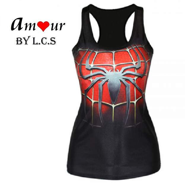 [spiderman racerback tank top] - AMOUR Lingerie