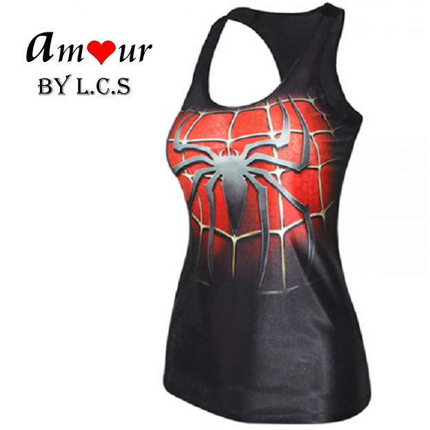 [spiderman yoga tank top] - AMOUR Lingerie