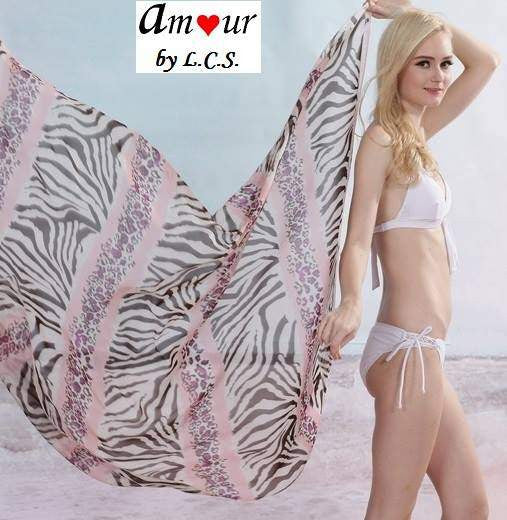 [flowy beach bikini cover shawl] - AMOUR Lingerie