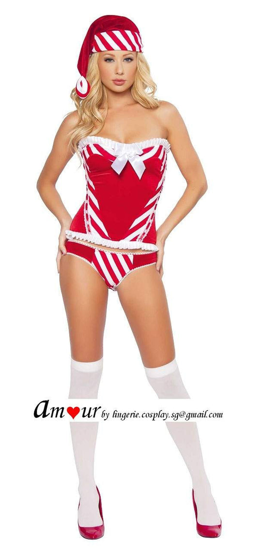 [sexy christmas teddy lingerie] - AMOUR Lingerie