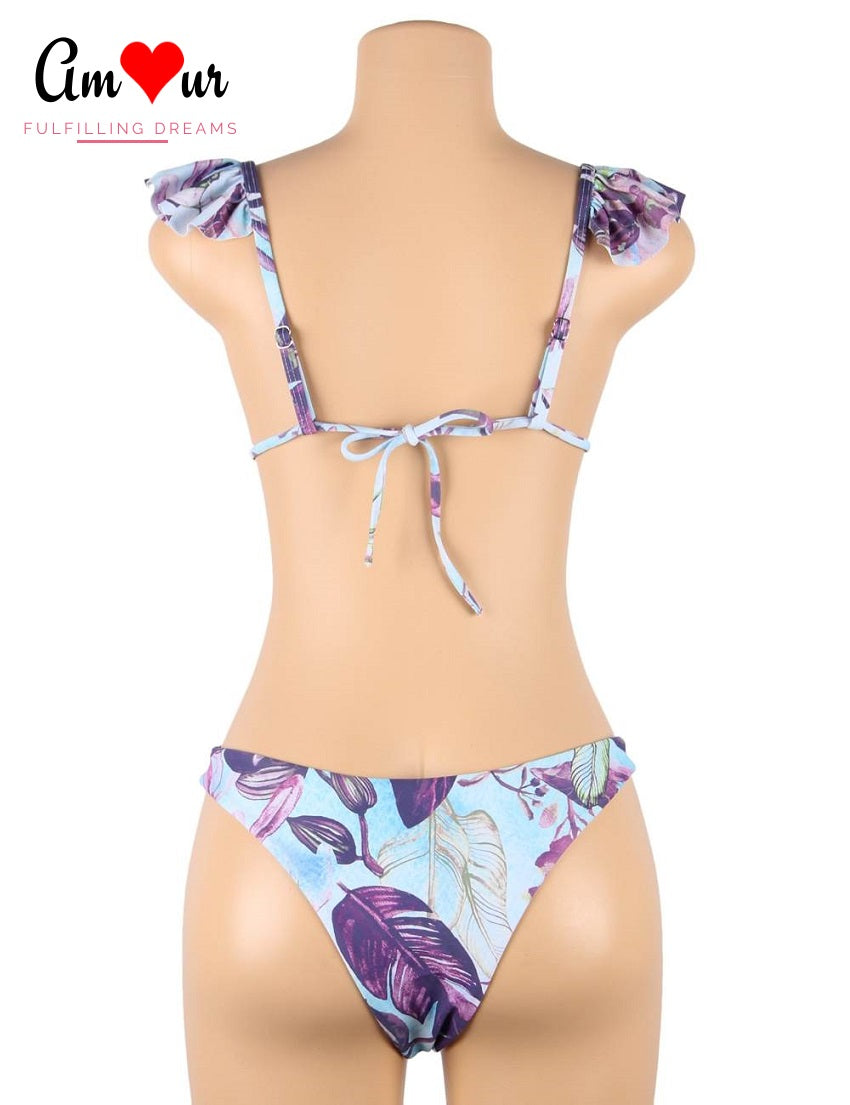 tie back bikini swimwear set
