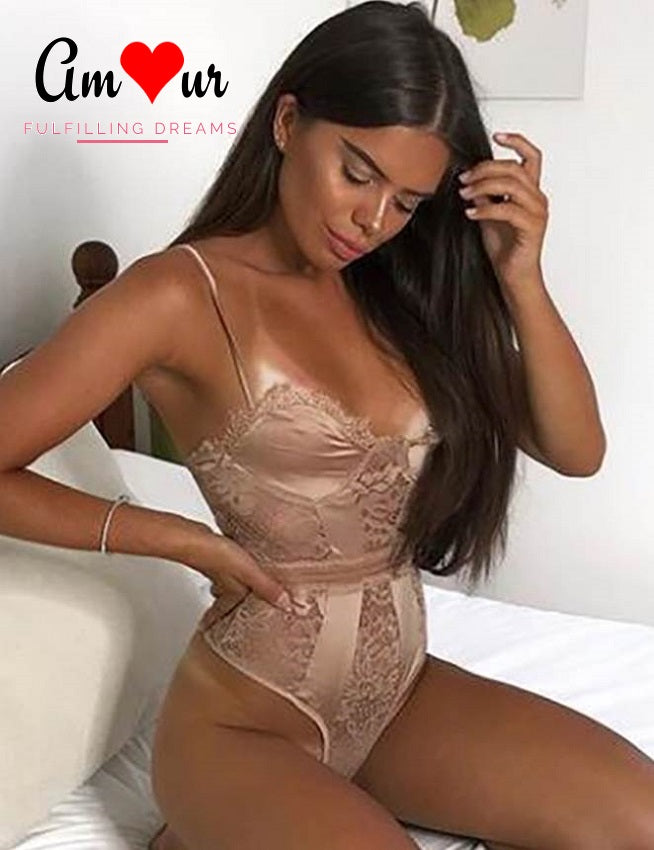 sexy gold lace bodysuit