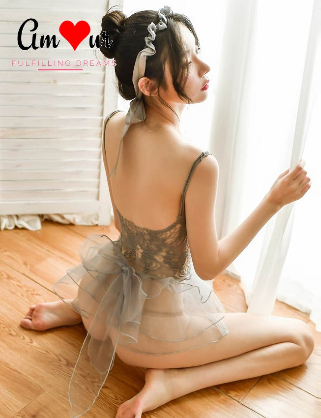 mini lace ballerina dress