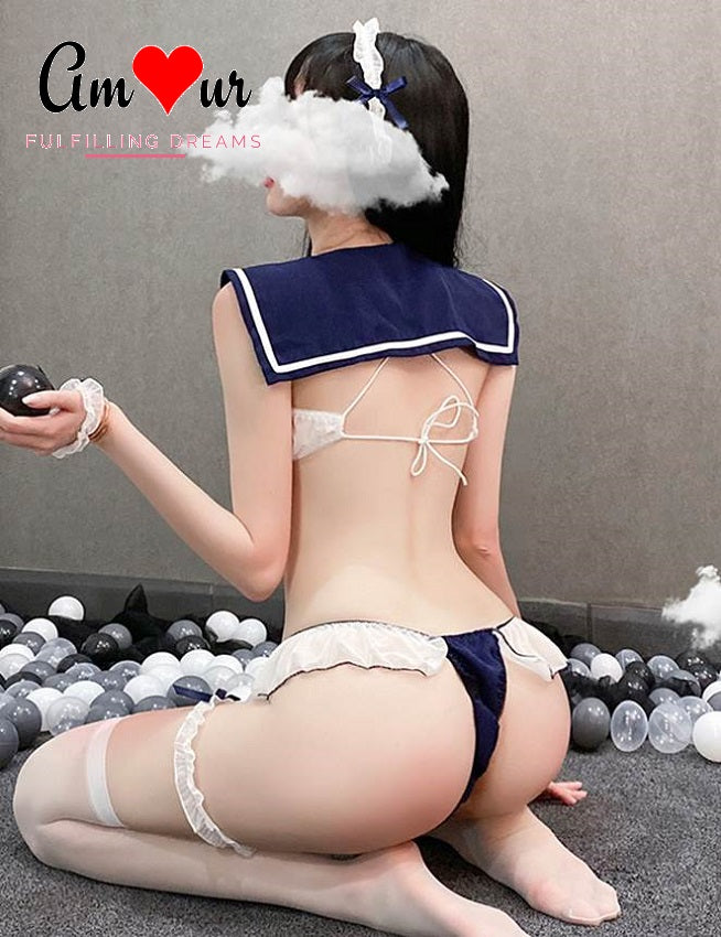 sexy backtie sailor costume