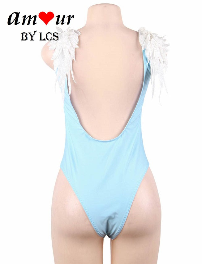 Spellbounding Whimsical Angel Wings Swimwear