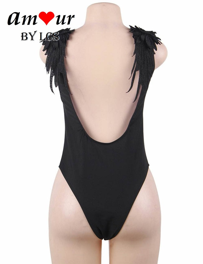 Spellbounding Whimsical Angel Wings Swimwear