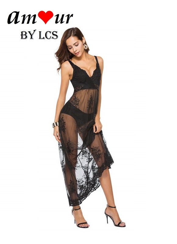 [sexy lace beach dress] - AMOUR Lingerie
