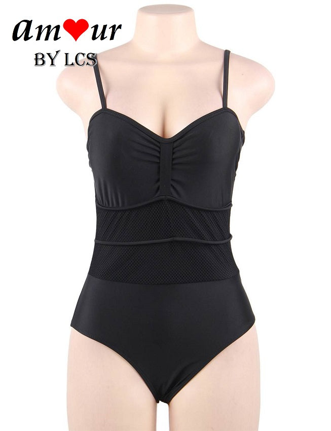 Stylishly Classic Netted Lace Ladies' Swimwear