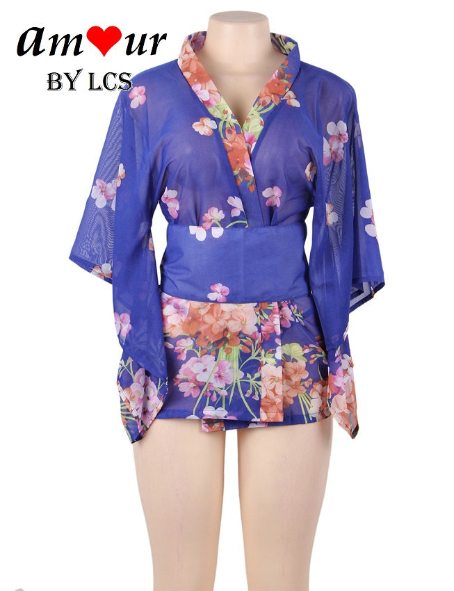 Sheer Chiffon Sexy Kimono Robe