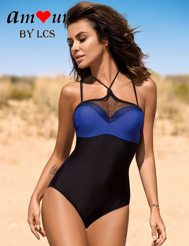 [beautiful blue lycra swimear] - AMOUR Lingerie