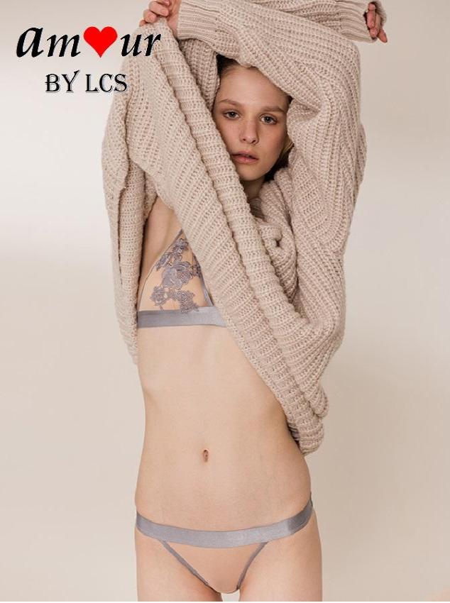 Erotic Sexy Embroidered Bra & Panty Lingerie Set