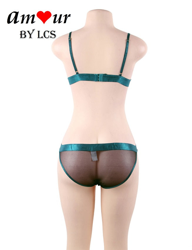 Erotic Sexy Embroidered Bra & Panty Lingerie Set