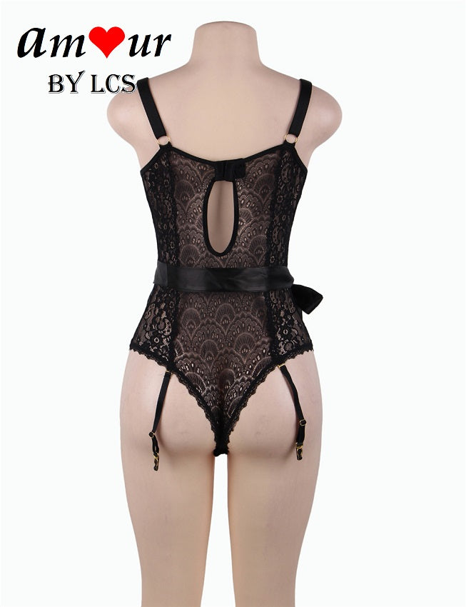 Romantic Japanese Peacock Sexy Cleavage Teddy
