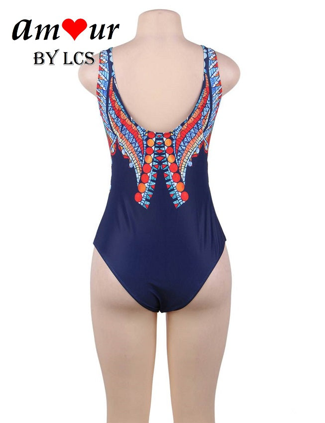 Mesmeric Beach and Pool Designer Print Swimming Costume