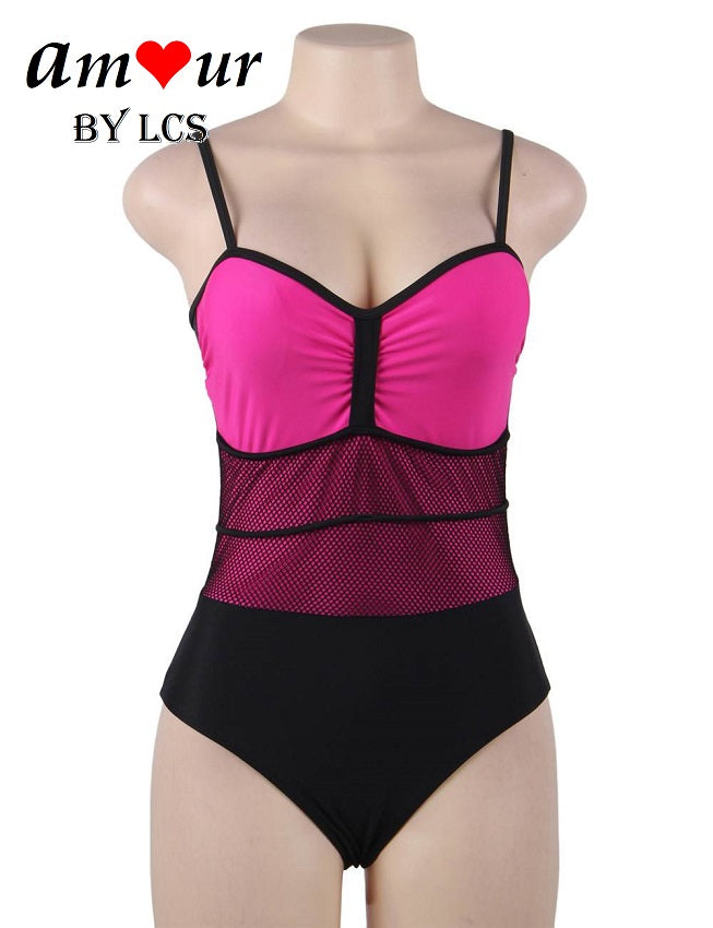 Stylishly Classic Netted Lace Ladies' Swimwear