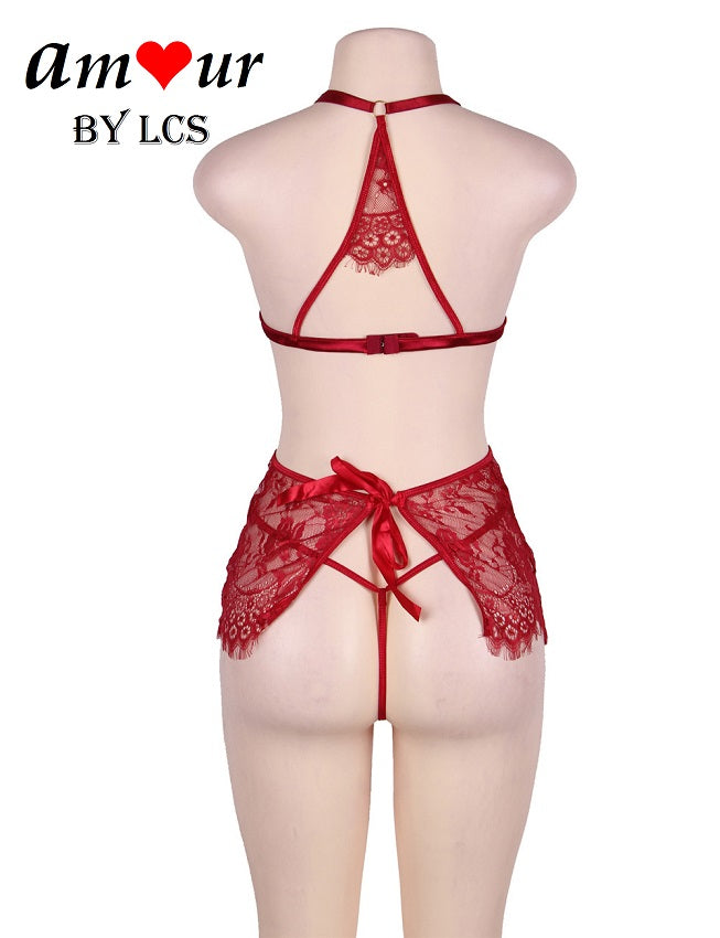 open back lace lingerie