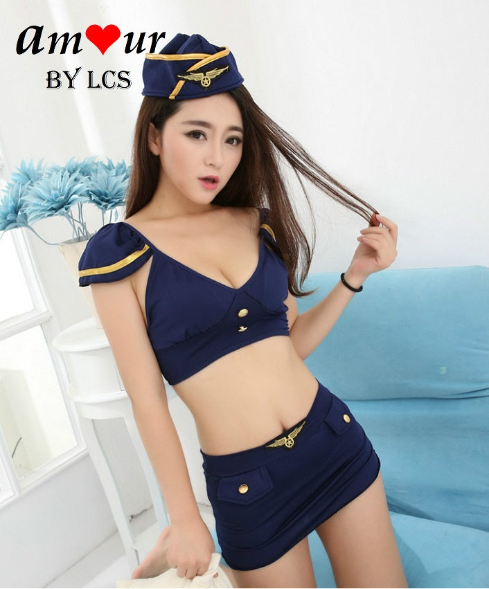 [sexy pilot cosplay lingerie] - AMOUR Lingerie