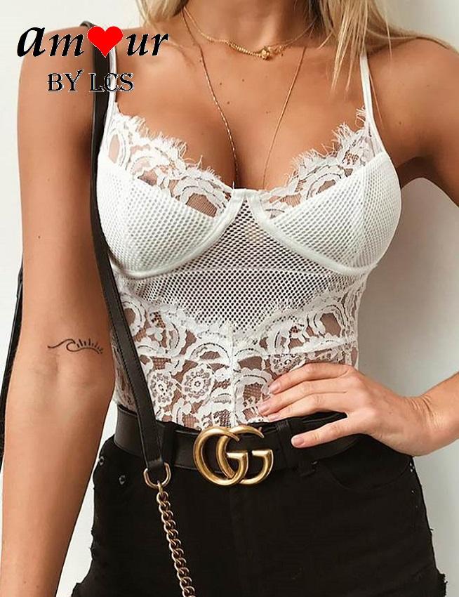 [white lace leotard] - AMOUR Lingerie