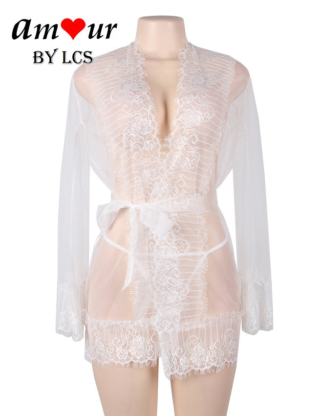 [see through ero robe lingerie] - AMOUR Lingerie