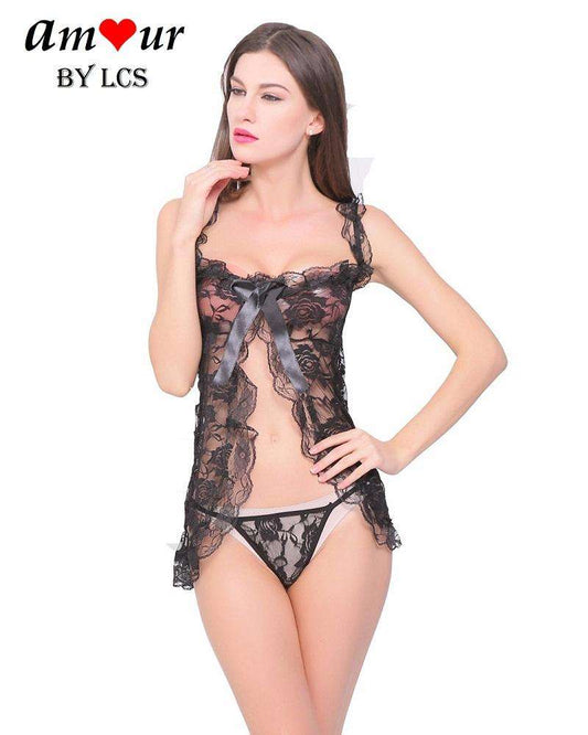 [sexy open front babydoll] - AMOUR Lingerie